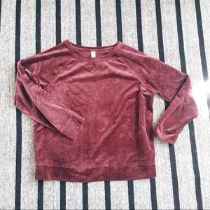 Velvet Sweatshirt